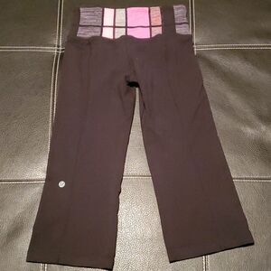🍋 Lululemon cropped reversable leggings
